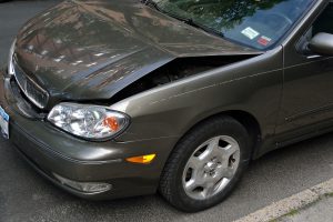 Car with monir front impact damage
